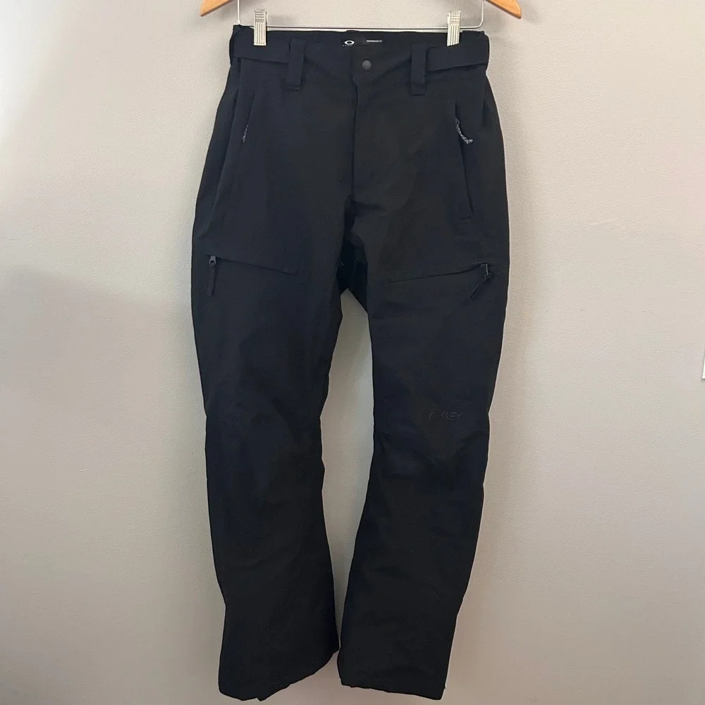Oakley Axis Snow Pants Mens Small Black Insulated Snowboard Ski Performance